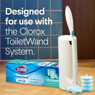 Clorox Toiletwand Disposable Toilet Cleaning Refills, Rainforest Rush - 10 Ct. - 10 ct - Image 4