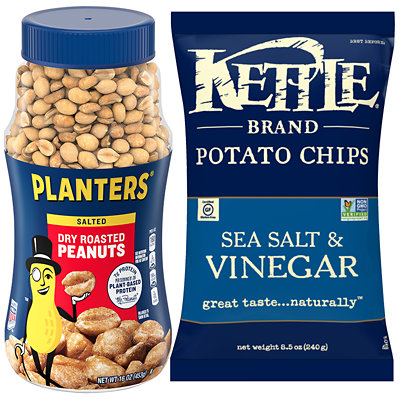 16-oz. Or 5-8.5-oz. Kettle Potato Chips.