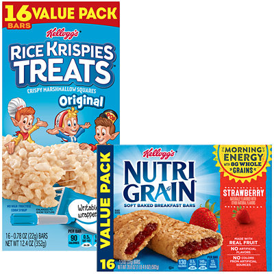 16-ct. 20.8-oz. Or 16-ct. 12.4-oz. Rice Krispies Treats....