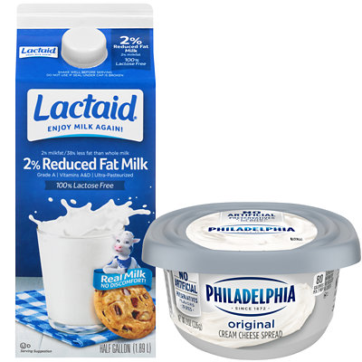 7.5-8-oz. tub Or 52-64-oz. Lactaid Milk.