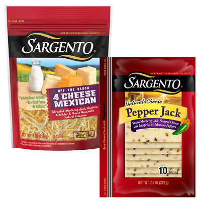 5-8-oz. Or 6.4-8-oz. Sliced Cheese. Limit 4.