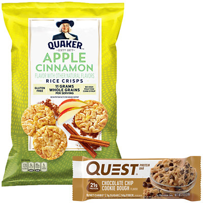 2.12-oz. Or 1.1-oz. Chips or 3-3.52-oz. Quaker Mini Rice...