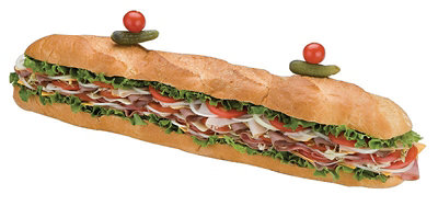 Gourmet Meat Super Sub Sandwich