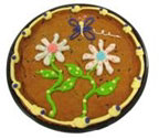 Message Cookie with Butterfly and Flower