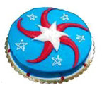 8" Patriotic Star Cake