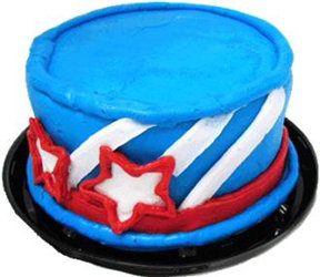 5" Double Layer - Patriotic Blue Hat