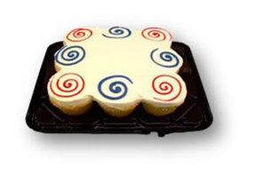 9 Ct Cupcake Cake Patriotic Swirls