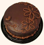 8" Round Cake Chocolate Daisies