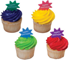 "Happy Birthday" Cupcakes