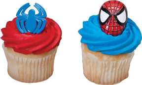 Spiderman Ring Cupcakes