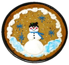 Snowman Message Cookie