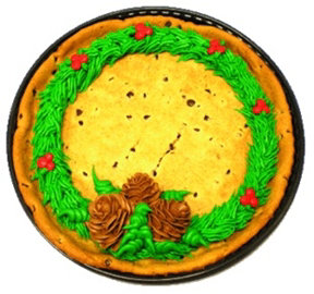 Wreath Message Cookie