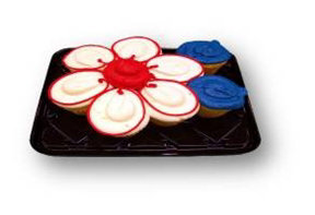 4th of July Flower Cupcake Cake