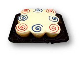 4th of July Swirls Cupcake Cake