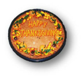 Happy Thanksgiving Message Cookie