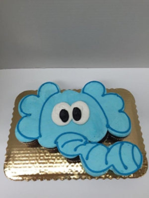Elephant Shaped Cupcake Cake