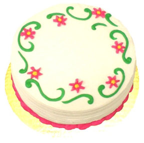 #1 8" Flower Cake
