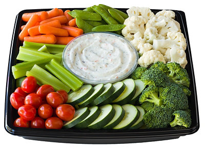 Premium Vegetable Tray with Dip