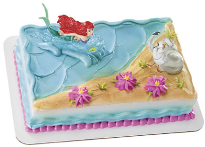 Little Mermaid - Ariel & Scuttle 1/4 Sheet Cake