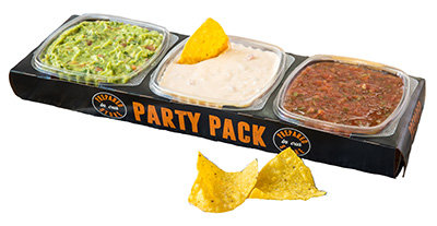 Guacamole, Queso and Salsa Party Pack
