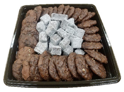 Chocolate Chewie and Brownie Bite Platter