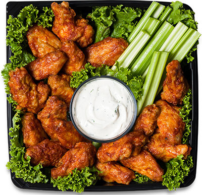 Snack Square Hot Wings Tray