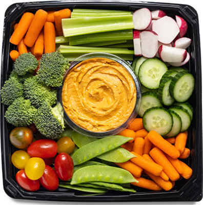 Vegetable and Hummus Snack Square