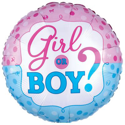Balloon Mylar Standard 18" Gender Reveal