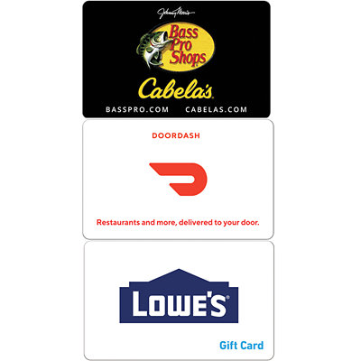 door dash lowes bass pro shops gift cards Albertsons Coupon
