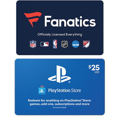 Sony & Fanatics Gift Cards! Acme Coupon