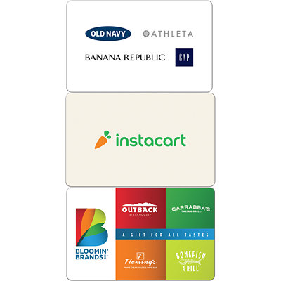 Gap, Instacart & Bloomin Brands Gift Cards! Jewel-Osco Coupon