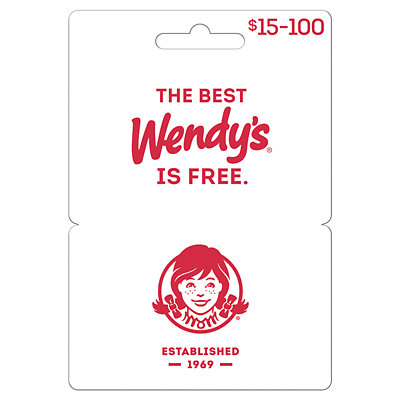 wendys gift cards Jewel-osco Coupon