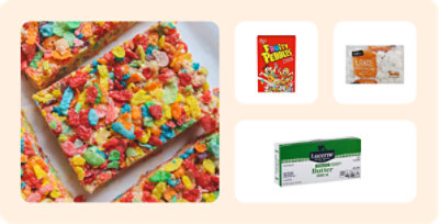 Rainbow crispy treats