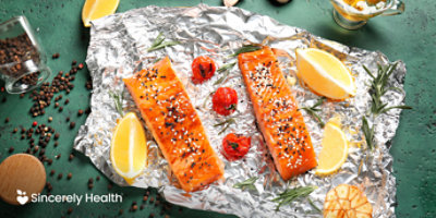 Salmon dish. 