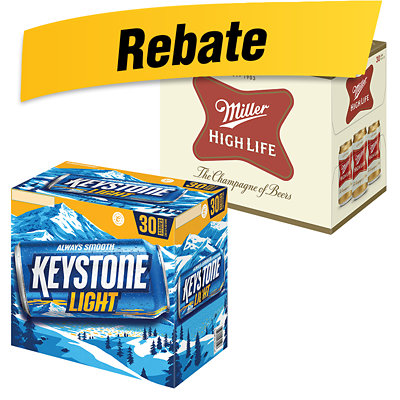 miller high life or keystone light Albertsons Coupon