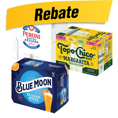 Blue Moon Belgian White Craft Belgian Style Wheat Ale Beer 5.4% ABV Bottles - 6-12 Fl. Oz.