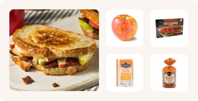 Apple bacon cheddar panini