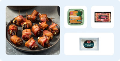 Bacon wrapped dates