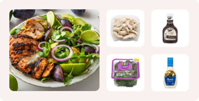Barbecue chicken salad