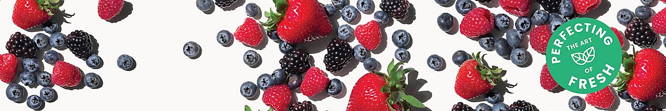 Fresh and juicy berries in season