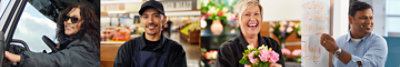 Four Albertsons Companies employees smiling.