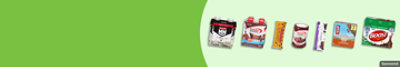 CLIF, Boost and other nutrition brands on a green background.