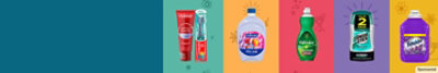 Colgate Optic White toothpaste, Softsoap, Palmolive, Speed Stick, Fabuloso.