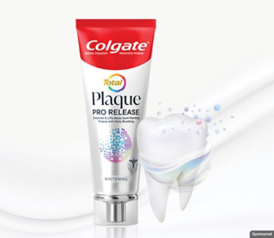 Colgate Total® Plaque Pro-Release.