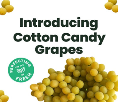 Perfecting the art of fresh. Introducing Cotton candy Grapes.