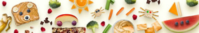 Snacking items, peanut butter on bread, bars, fruits, berries and vegitables bits