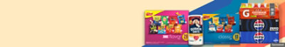 Snack bundles with Lay's, Doritos, Quaker, Pepsi and Gatorade packs.