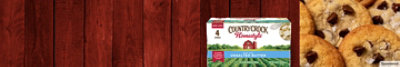 Country Crock Homestyle™ Dairy Free Unsalted Butter Sticks and chocolate chip cookies. 