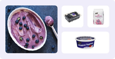 Frozen blueberry treat