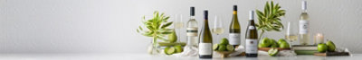 Wines and fruits on a table